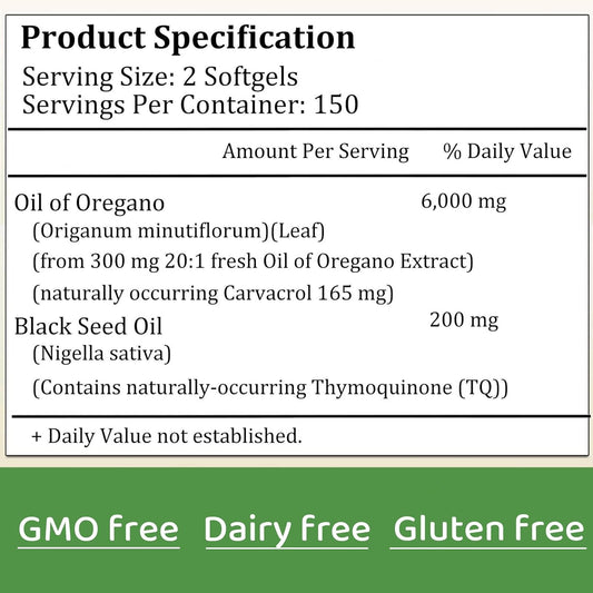 Oregano + Natural Black Seed™ — A natural supplement to support your daily wellbeing