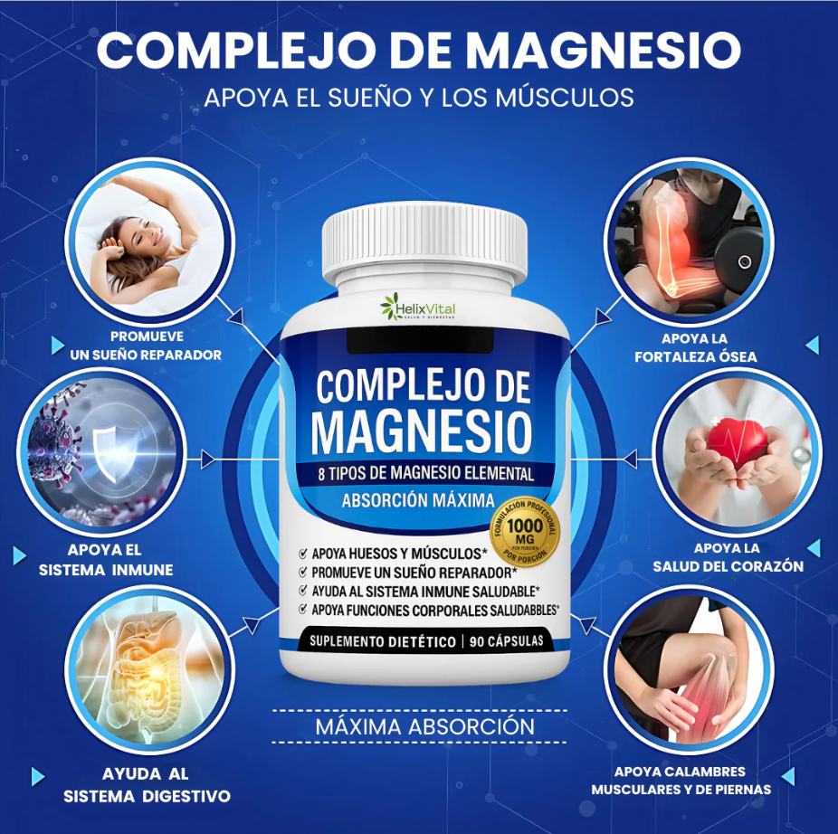 Magnesium Complex - 8 types of magnesium in a single capsule for your overall wellbeing.