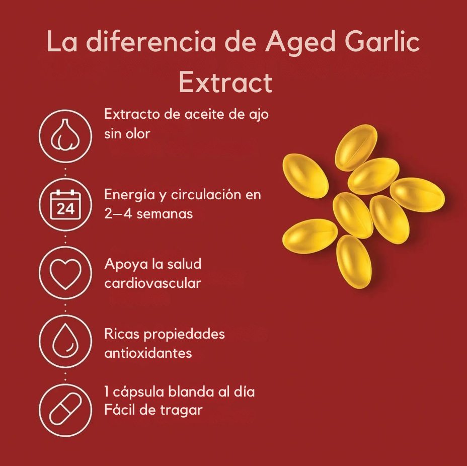 Aged Garlic Extract 7500 mg - The natural secret to overall cardiovascular wellness support