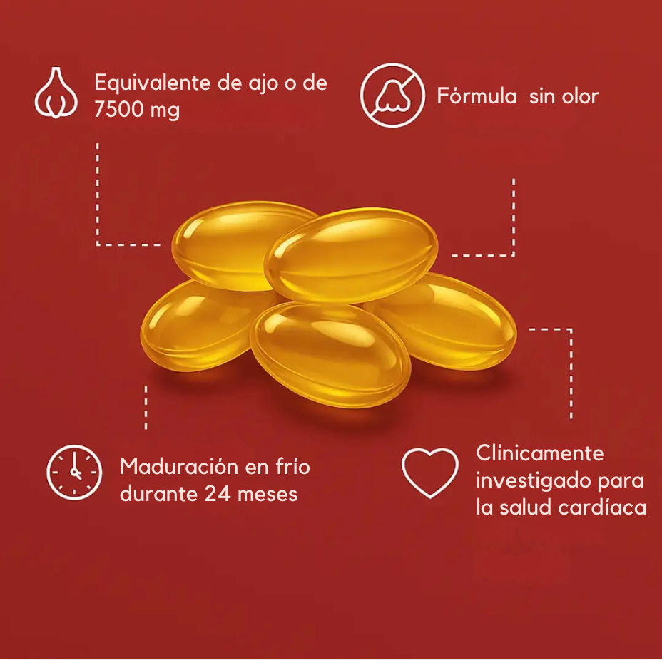 Aged Garlic Extract 7500 mg - The natural secret to overall cardiovascular wellness support