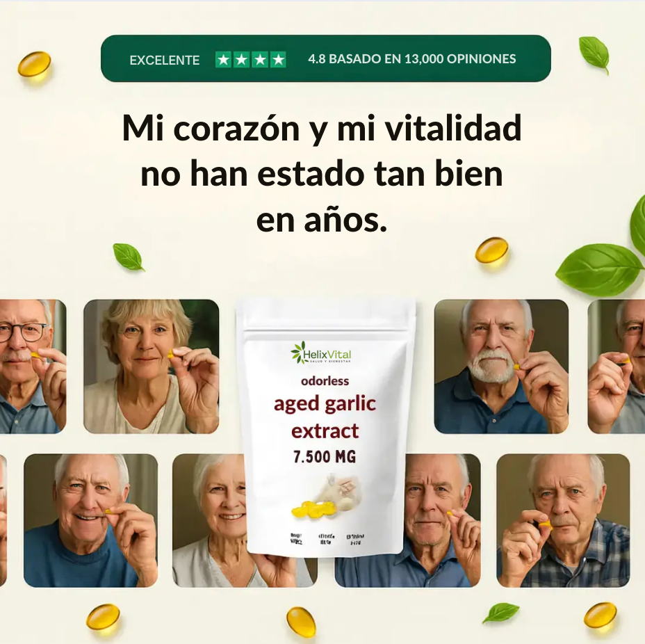 Aged Garlic Extract 7500 mg - The natural secret to overall cardiovascular wellness support