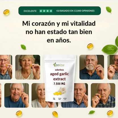 Aged Garlic Extract 7500 mg - The natural secret to overall cardiovascular wellness support
