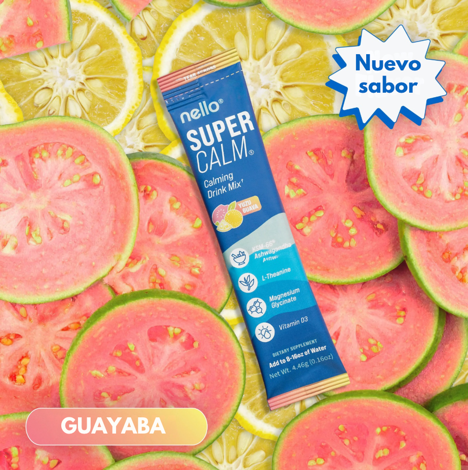 Nello SuperCalm - Ashwagandha with Guava and Lemon Flavour in Convenient Packets.