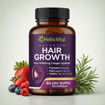 Hair Growth - Hair Restoration - Natural Supplement that Strengthens and Reactivates Your Hair