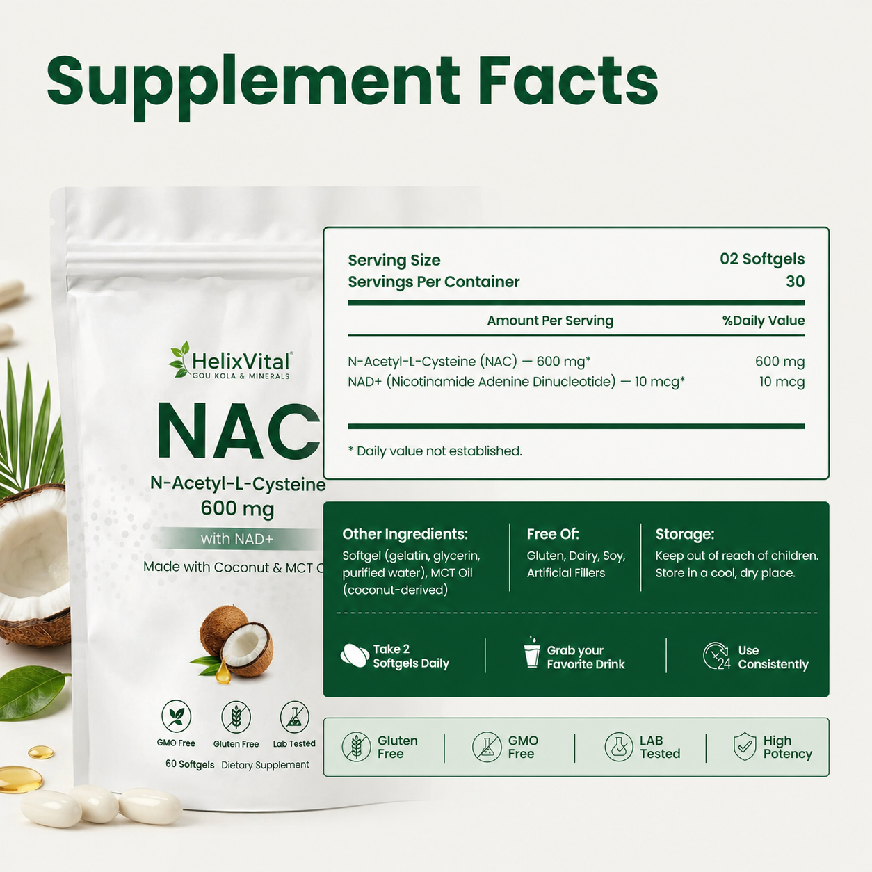 NAC600 & NAD Daily Complex