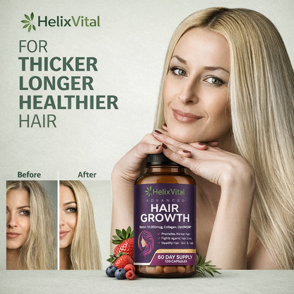 Hair Growth - Hair Restoration - Natural Supplement that Strengthens and Reactivates Your Hair