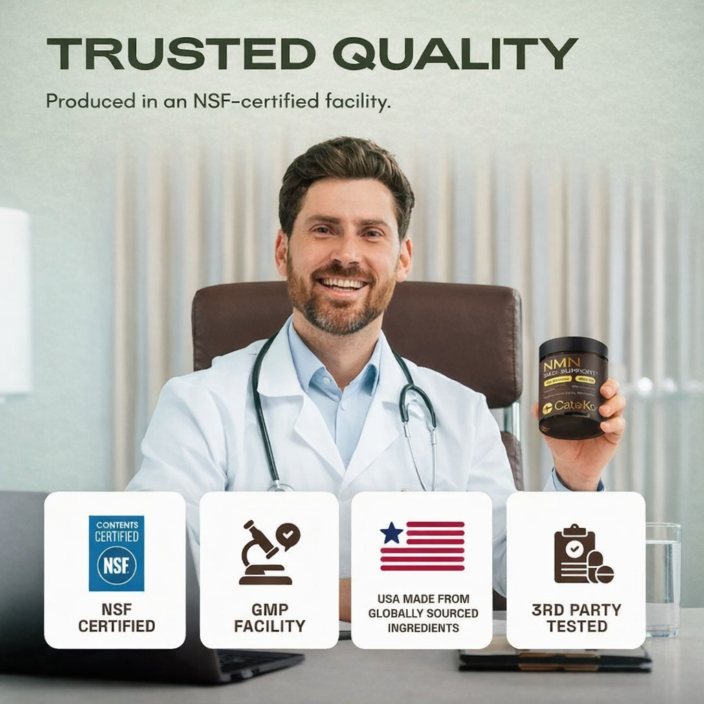Cata-Kor NMN 1000mg | 4-in-1 NAD+ Cellular Energy Formula