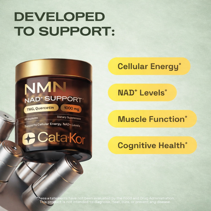 Cata-Kor NMN 1000mg | 4-in-1 NAD+ Cellular Energy Formula
