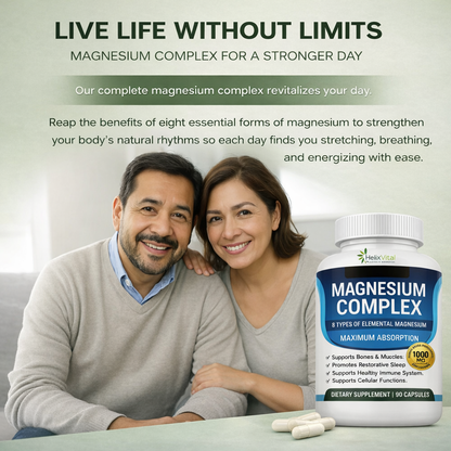 Magnesium Complex - 8 types of magnesium in a single capsule for your overall wellbeing.