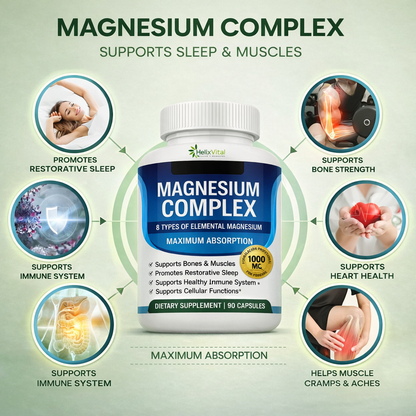 Magnesium Complex - 8 types of magnesium in a single capsule for your overall wellbeing.