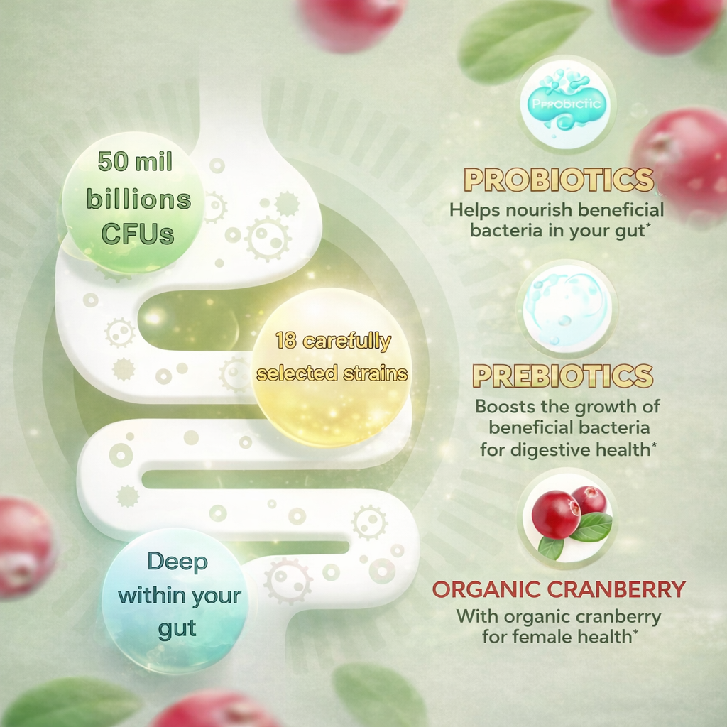 Probiotic Gummies - Delicious and Natural Feminine Balance