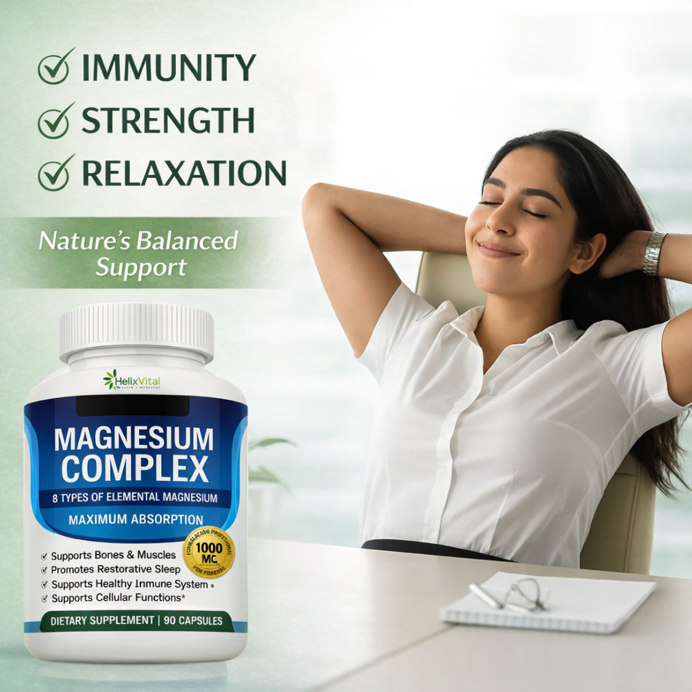 Magnesium Complex - 8 types of magnesium in a single capsule for your overall wellbeing.