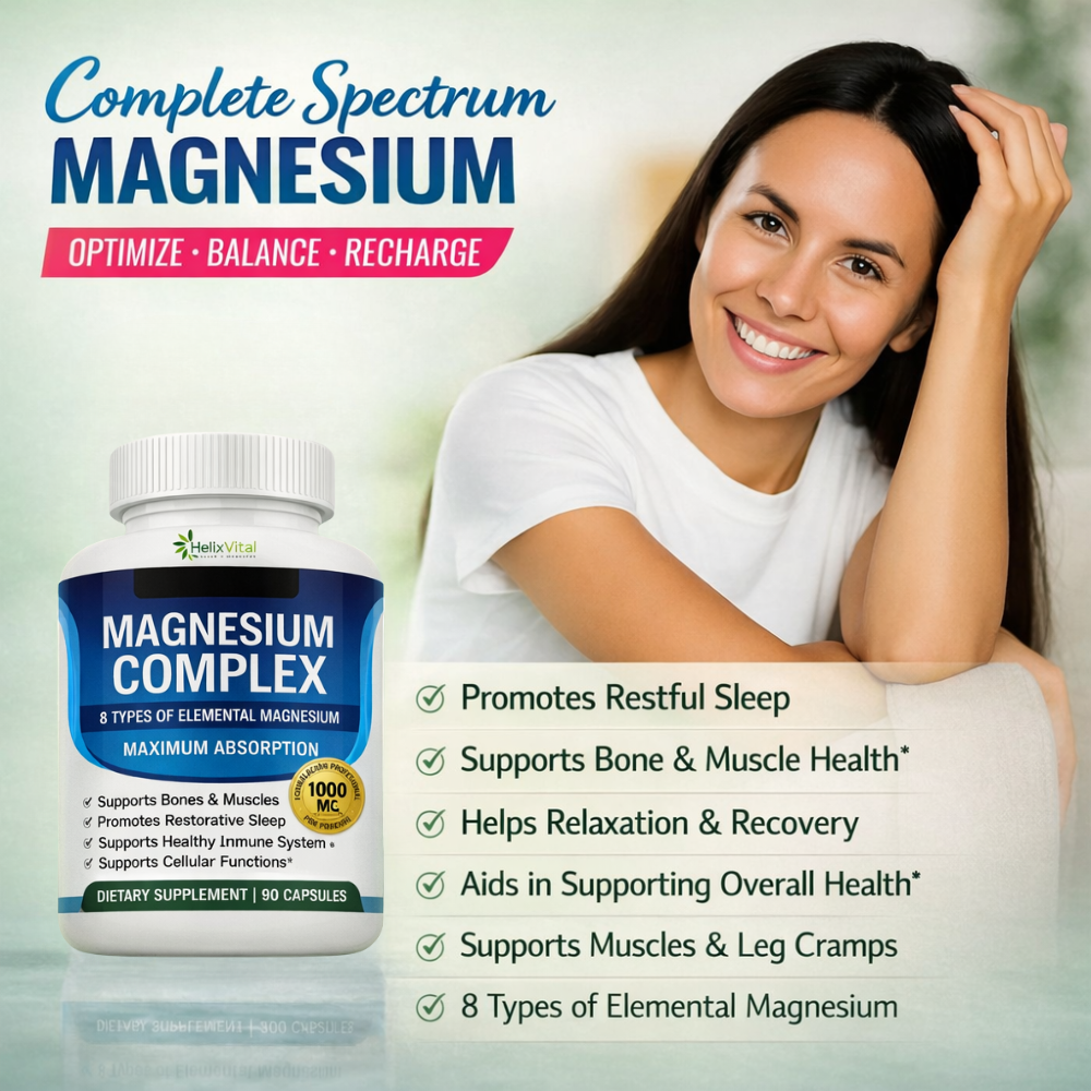 Magnesium Complex - 8 types of magnesium in a single capsule for your overall wellbeing.