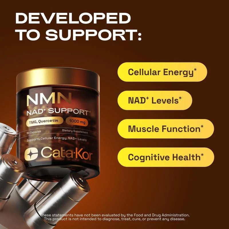 Cata-Kor NMN 1000mg | 4-in-1 NAD+ Cellular Energy Formula