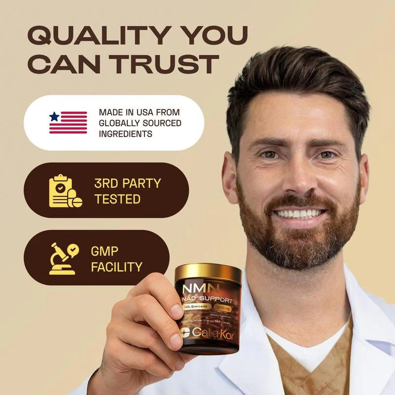 Cata-Kor NMN 1000mg | 4-in-1 NAD+ Cellular Energy Formula